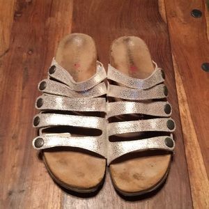 Haflinger sandals with adjustable straps.